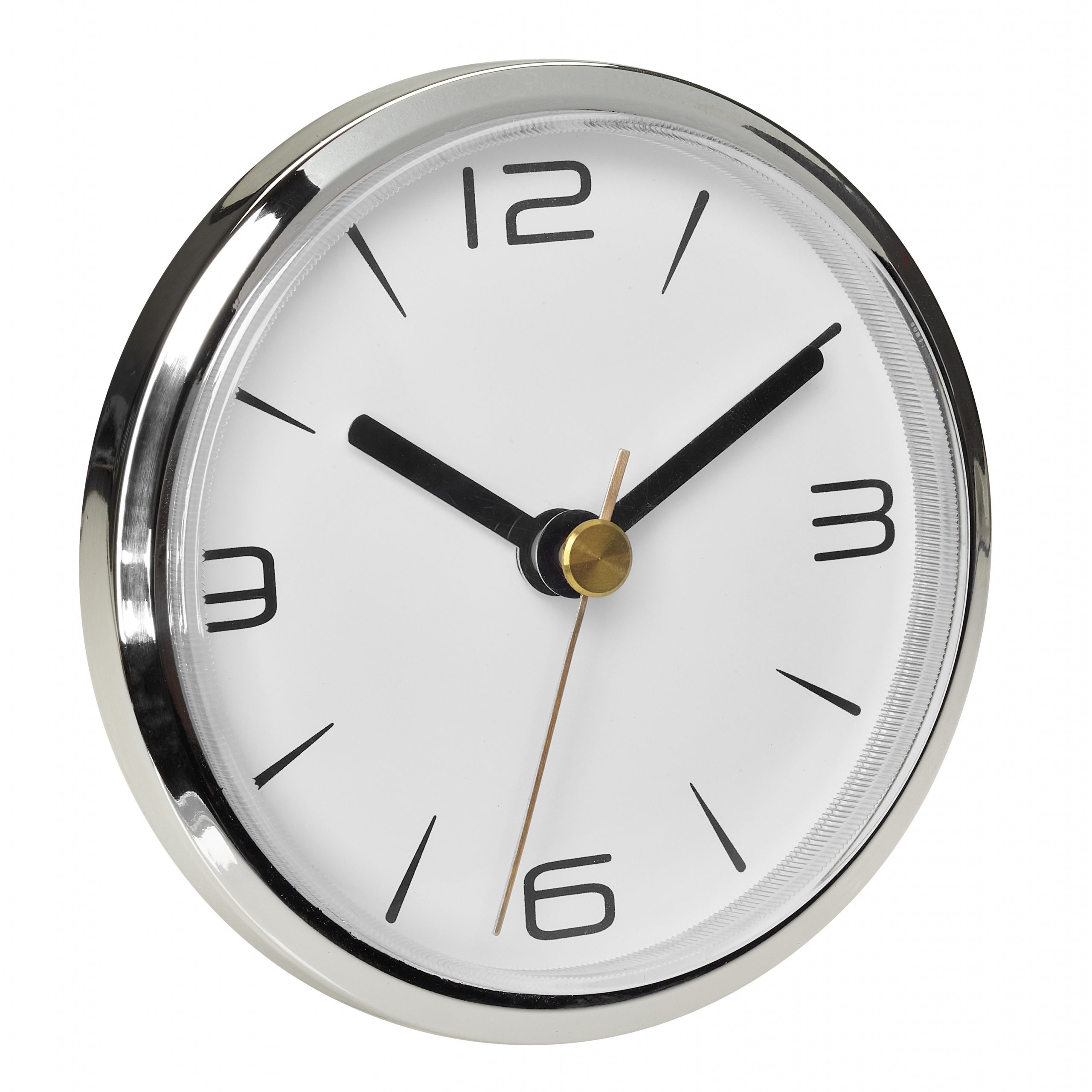 TFA-Dostmann TFA Dostmann Wanduhr – Analog, Ø 9 cm, silber, Kunststoff