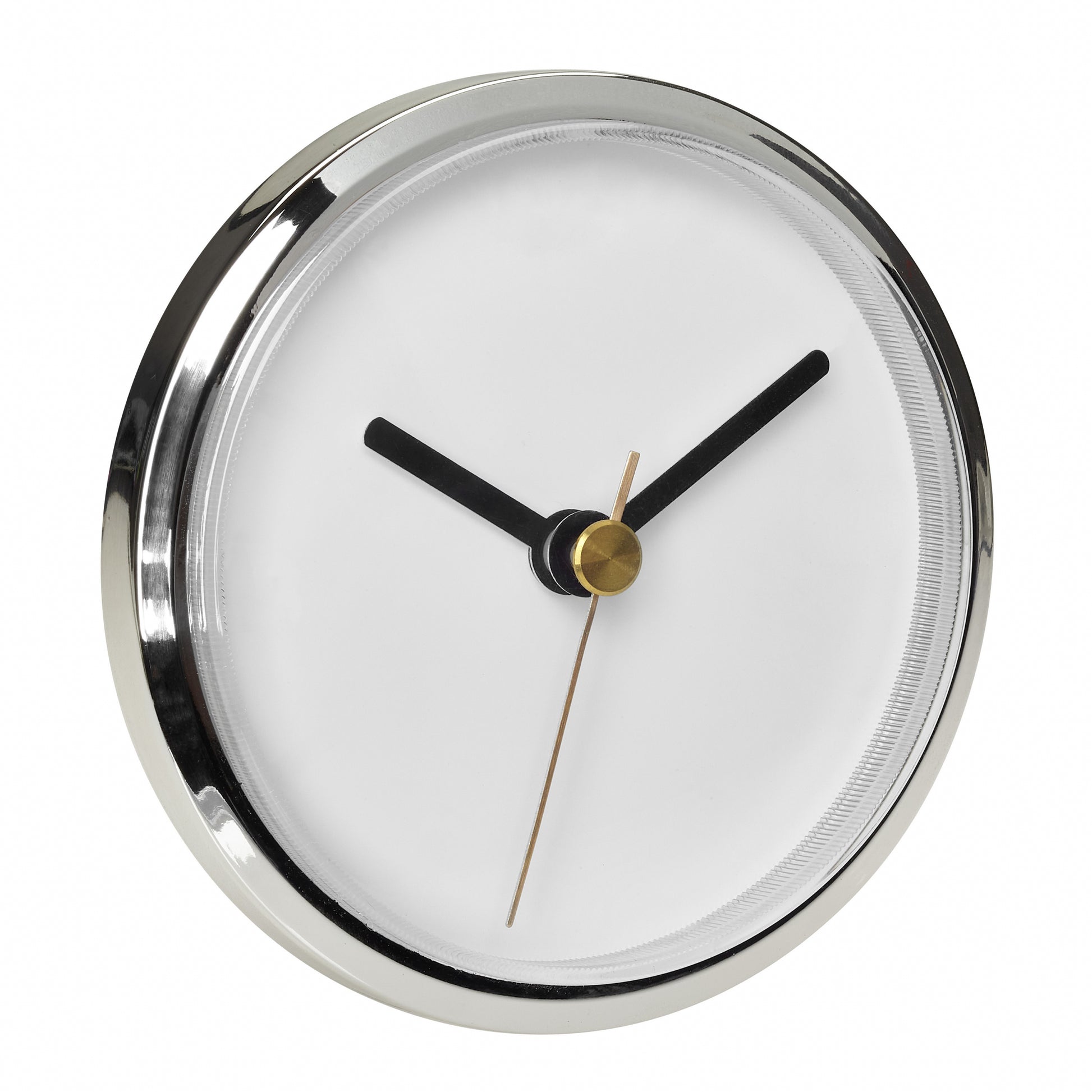 TFA-Dostmann TFA Dostmann Wanduhr – Analog, Ø 9 cm, silber, Kunststoff