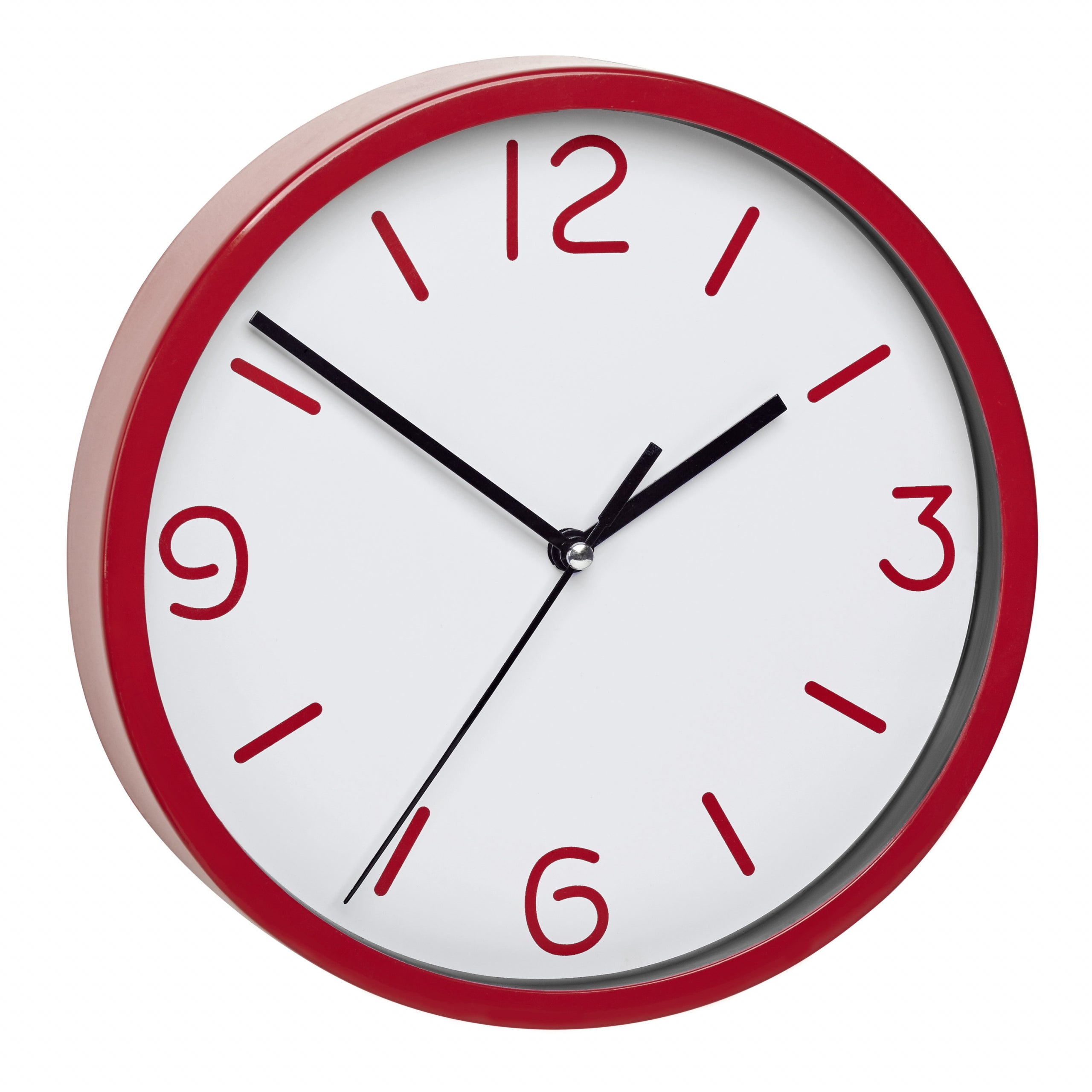 TFA-Dostmann TFA Dostmann Wanduhr – Analog, Ø 20 cm, dunkelrot, Kunststoff