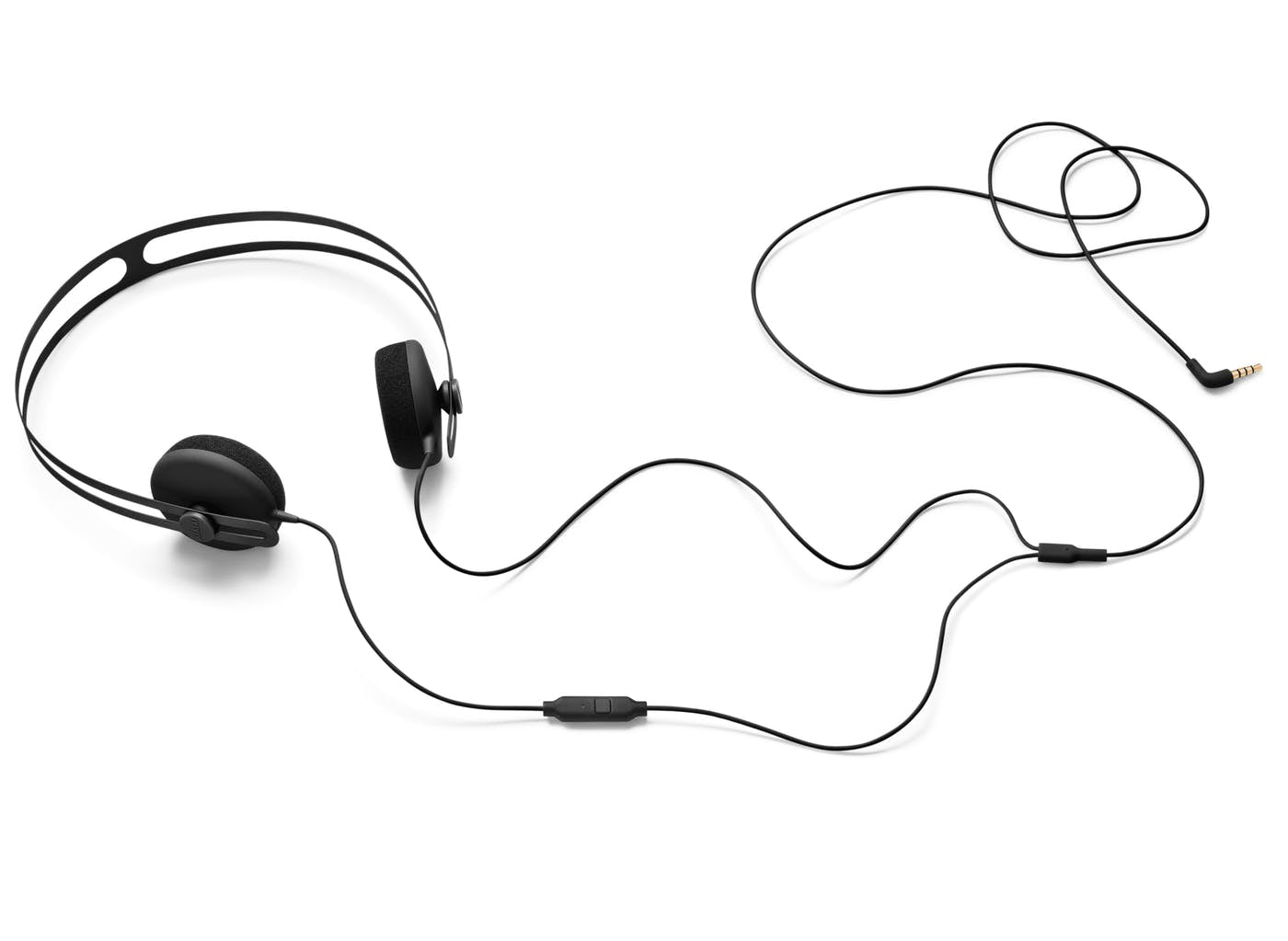AIAIAI Tracks – On-Ear Headset – 3,5 mm Klinke, Inline-Fernbedienung – Schwarz