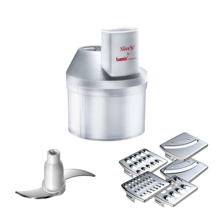 Bamix Stabmixer-Aufsatz SliceSy – für Stabmixer, Kunststoff, Grau