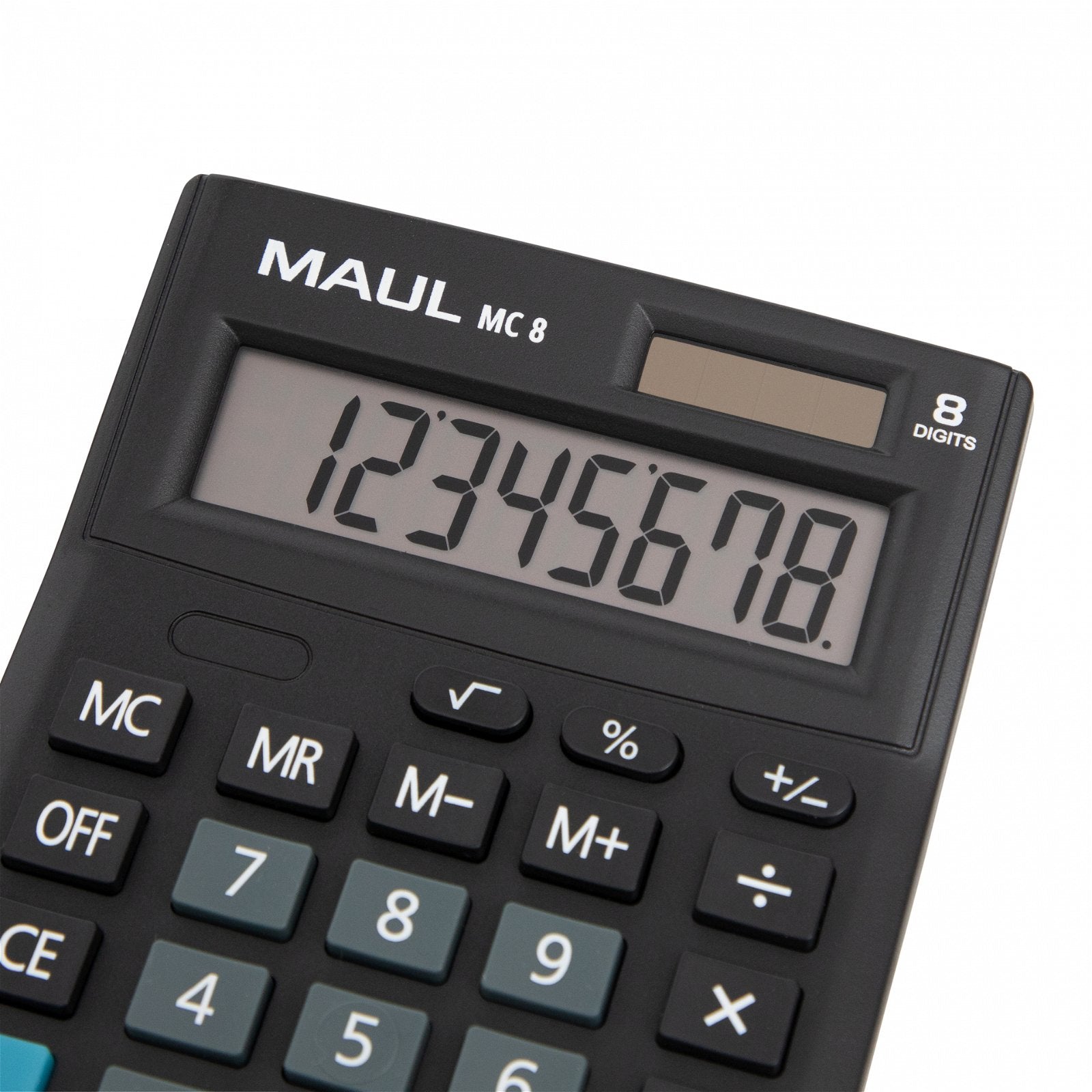 Maul Taschenrechner MC8 – 8-stellig – Solar/Batterie – Schwarz