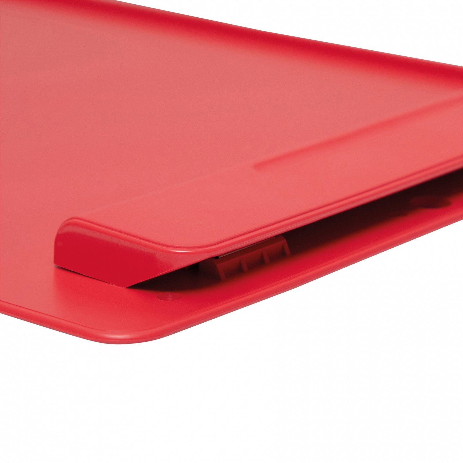 MAUL go Recycling Klemmbrett A4 – Kunststoff (recycelt), Schreibgeräthalterung, rot
