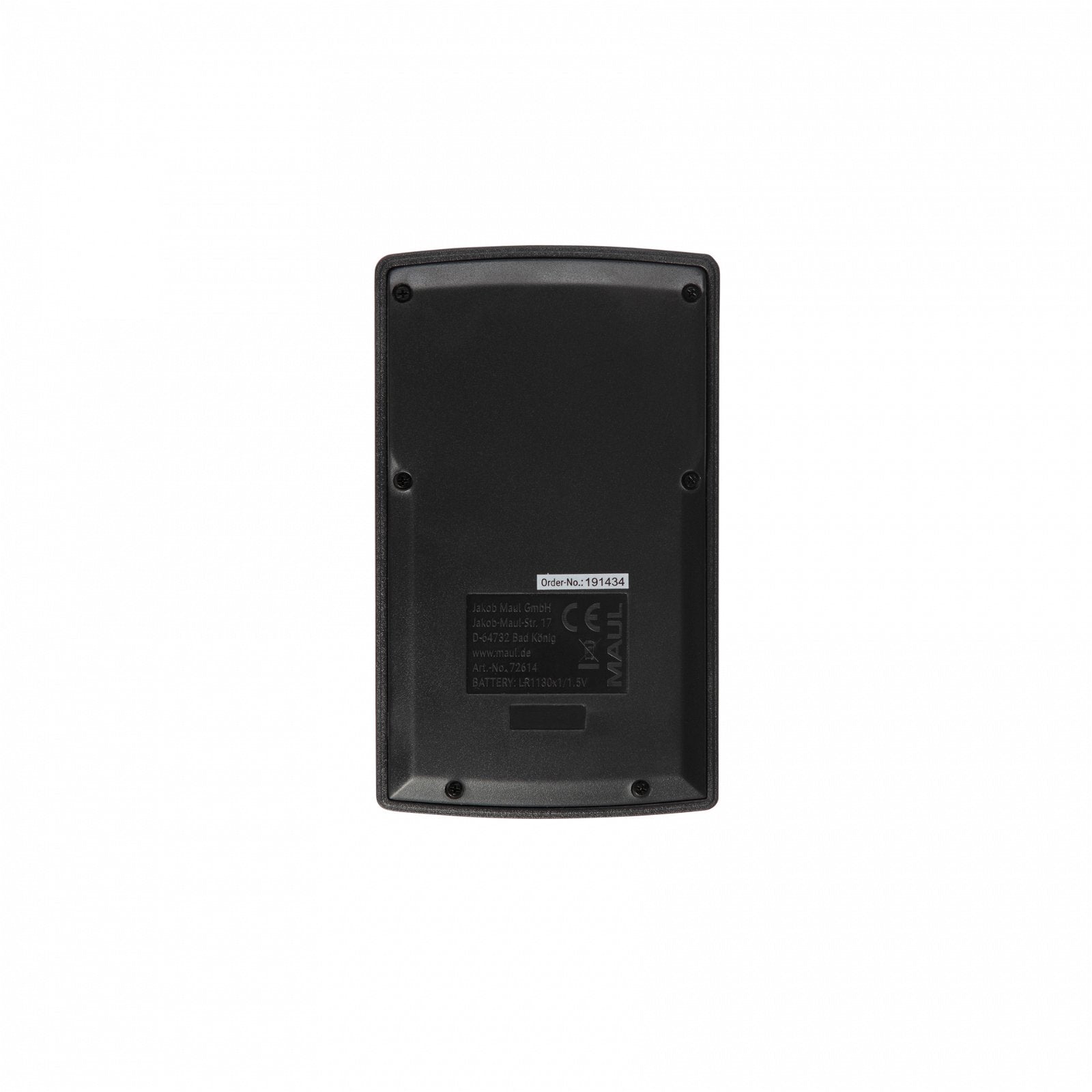 MAUL Taschenrechner M12 – 12-stellig – Solar/Batterie – Schwarz/Rot