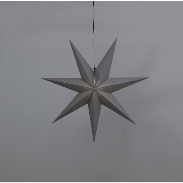 Star Trading Stern – 100 × 100 × 21 cm – Papier, grau