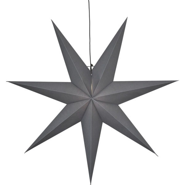 Star Trading Stern – 100 × 100 × 21 cm – Papier, grau