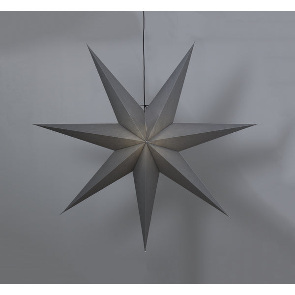 Star Trading Leichte Dekorationsfigur – 140 × 140 × 25 cm – Papier, Grau