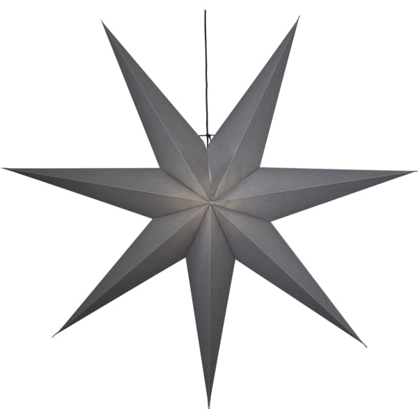 Star Trading Leichte Dekorationsfigur – 140 × 140 × 25 cm – Papier, Grau