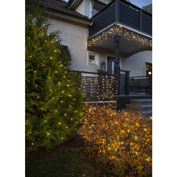 Star Trading System Decor Eiszapfen-Lichterkette Erweiterung – 2700 K – IP44 – für System Decor – Schwarz