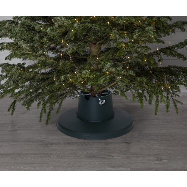 Star Trading Weihnachtsbaumständer – Ø 38 × 16 cm – für Stangendurchmesser 3,5–10,5 cm – Kunststoff, Grün