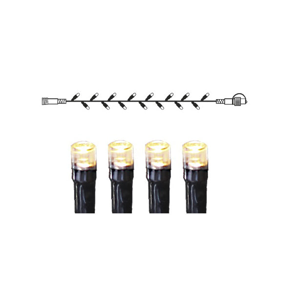 Star Trading System Decor Lichterkette – 10 m – Warmweiss – IP44 – für System Decor – Schwarz