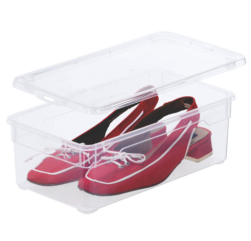 Rotho Clear Box Ablageschale – transparent – 335 × 110 × 190 mm
