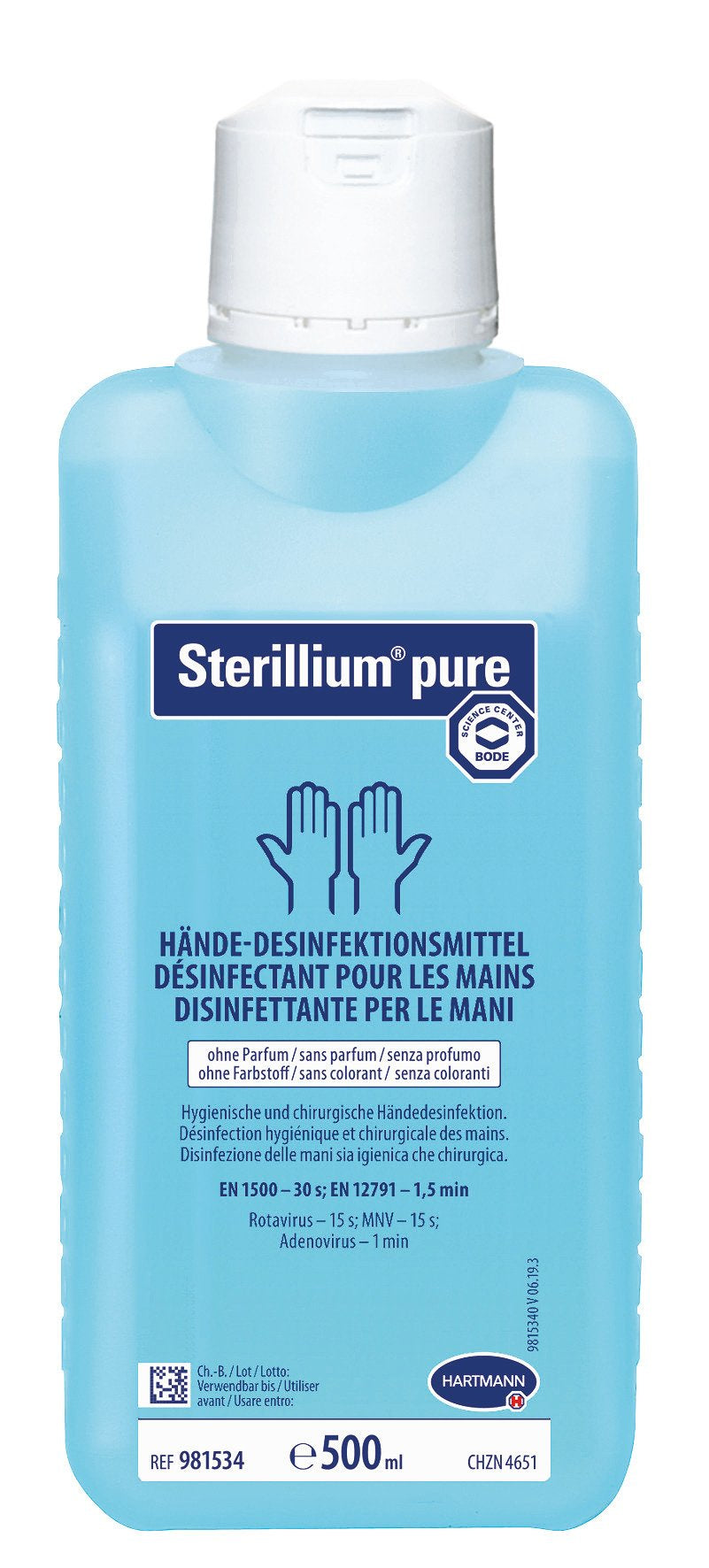 Sterillium Desinfektionsmittel – Kunststoff, Weiss, 500 ml