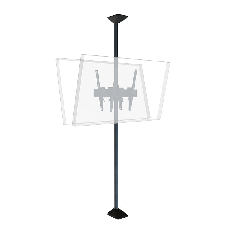Hagor Deckenhalterung – Rücken an Rücken – 46–65″ – VESA 200×200–600×400 – bis 40 kg, Teleskopmast, für 2 Displays