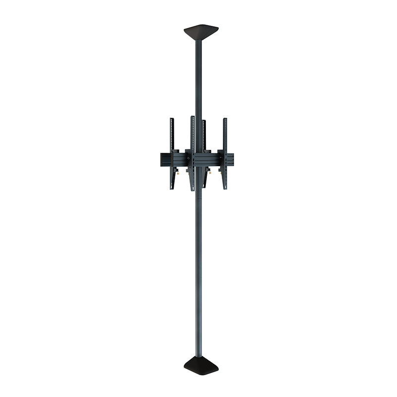 Hagor Deckenhalterung – Rücken an Rücken – 46–65″ – VESA 200×200–600×400 – bis 40 kg, Teleskopmast, für 2 Displays