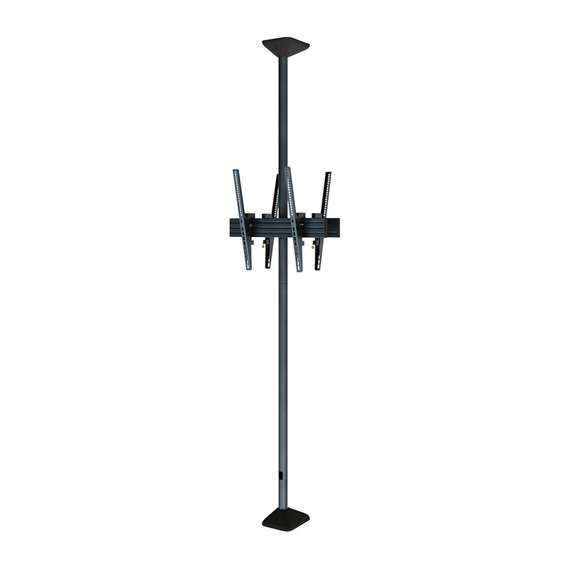 Hagor Deckenhalterung – Rücken an Rücken – 46–65″ – VESA 200×200–600×400 – bis 40 kg, Teleskopmast, für 2 Displays