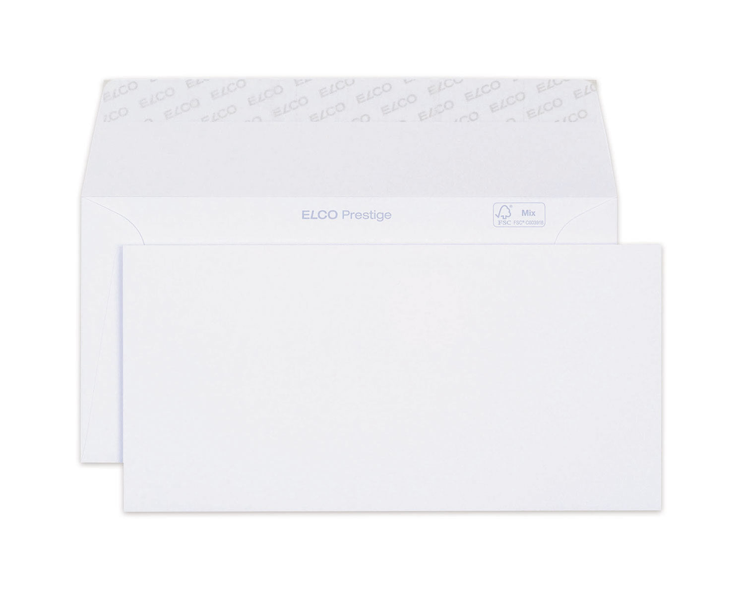 Elco Couvert C5/6, ohne Fenster, Haftklebung, weiss, 120 g/m² – 25 Stk.