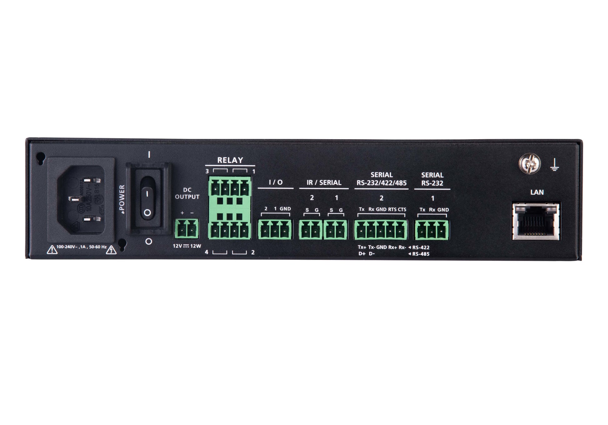 ATEN VK1100A – Kontrollprozessor – RS‑232/422/485 (2/1/1), 8 Relais, IR, Gigabit LAN, 1× USB‑A