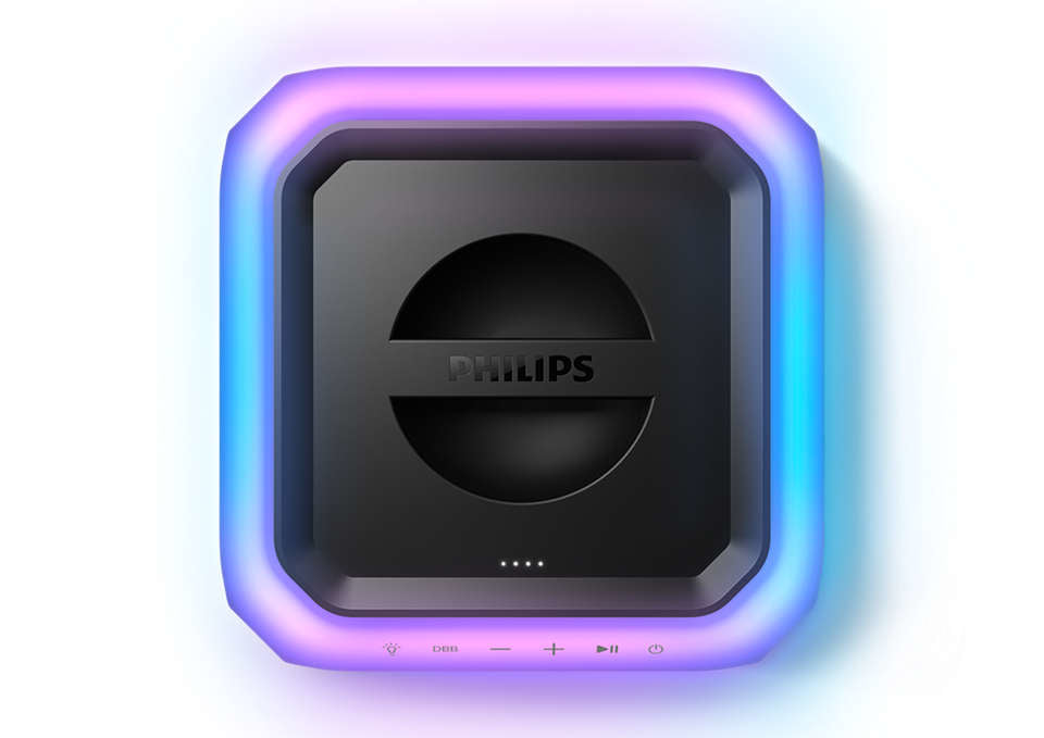Philips 7000 Serie TAX7207/10 – Party-Lautsprecher – 80 W, 12 h Akku, LED, Bluetooth 5.0, Schwarz