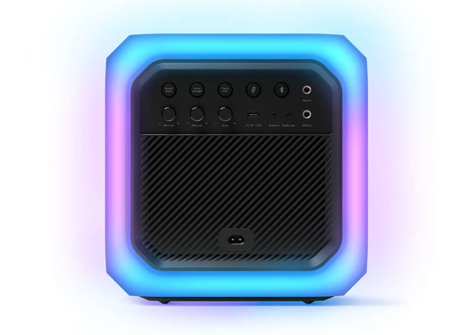 Philips 7000 Serie TAX7207/10 – Party-Lautsprecher – 80 W, 12 h Akku, LED, Bluetooth 5.0, Schwarz