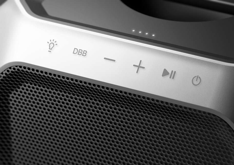 Philips 7000 Serie TAX7207/10 – Party-Lautsprecher – 80 W, 12 h Akku, LED, Bluetooth 5.0, Schwarz