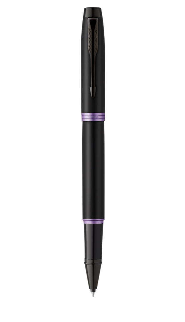 Parker IM Professionals Vibrant Rings – Tintenroller, mit Kappe, 0,5 mm, Schwarz
