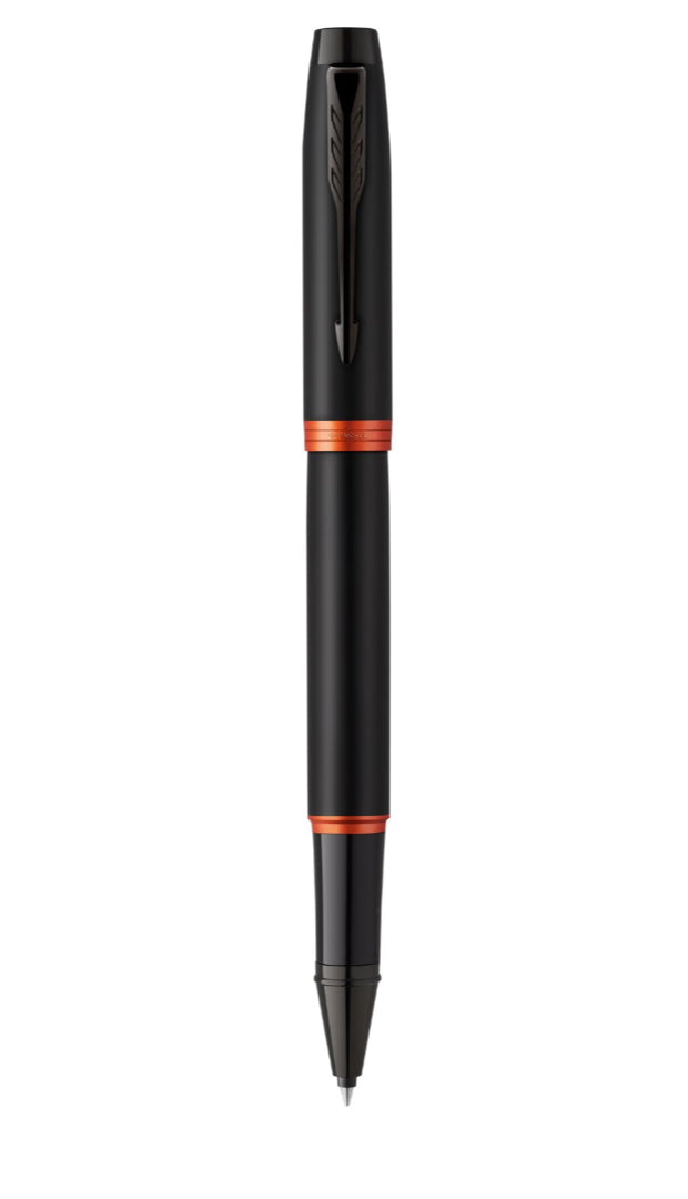 Parker IM Professionals Vibrant Rings – Tintenroller, mit Kappe, 0,5 mm, Schwarz