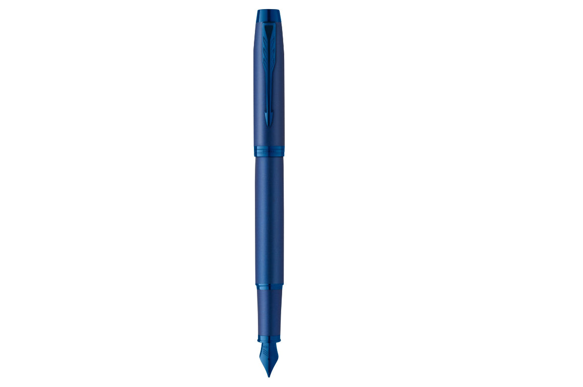 Parker IM Monochrome – Tintenroller, mit Kappe, 0,5 mm, schwarz, für Linkshänder