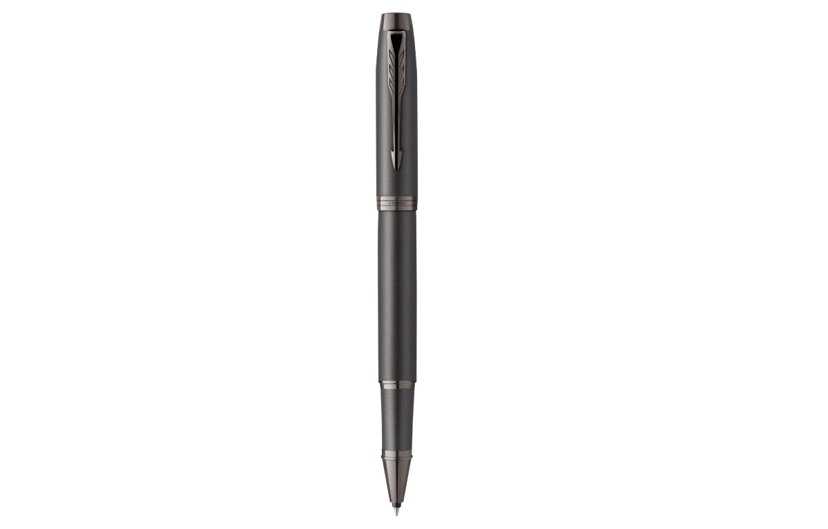 Parker IM Monochrome – Tintenroller mit Kappe, 0,5 mm, Schwarz