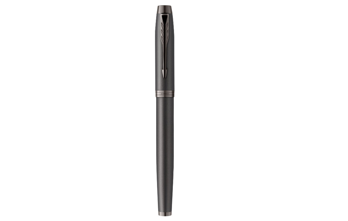 Parker IM Monochrome – Tintenroller mit Kappe, 0,5 mm, Schwarz