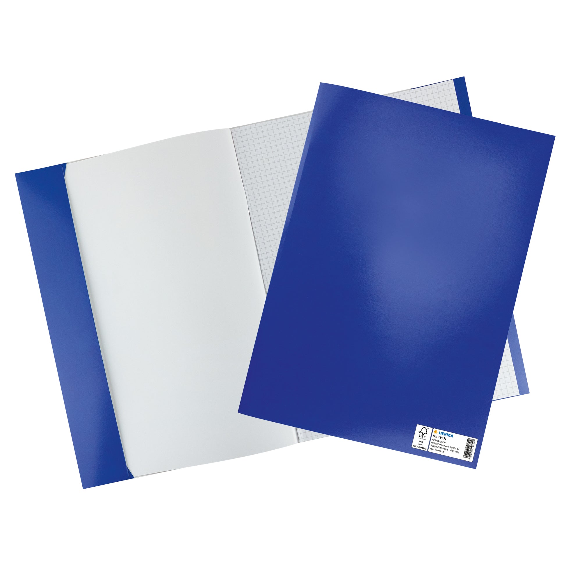 HERMA Heftschoner A4 – Karton, Dunkelblau