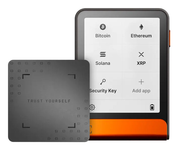 Ledger Flex – Krypto-Hardware-Wallet, Bluetooth, für iOS, Orange, mit Recovery Key