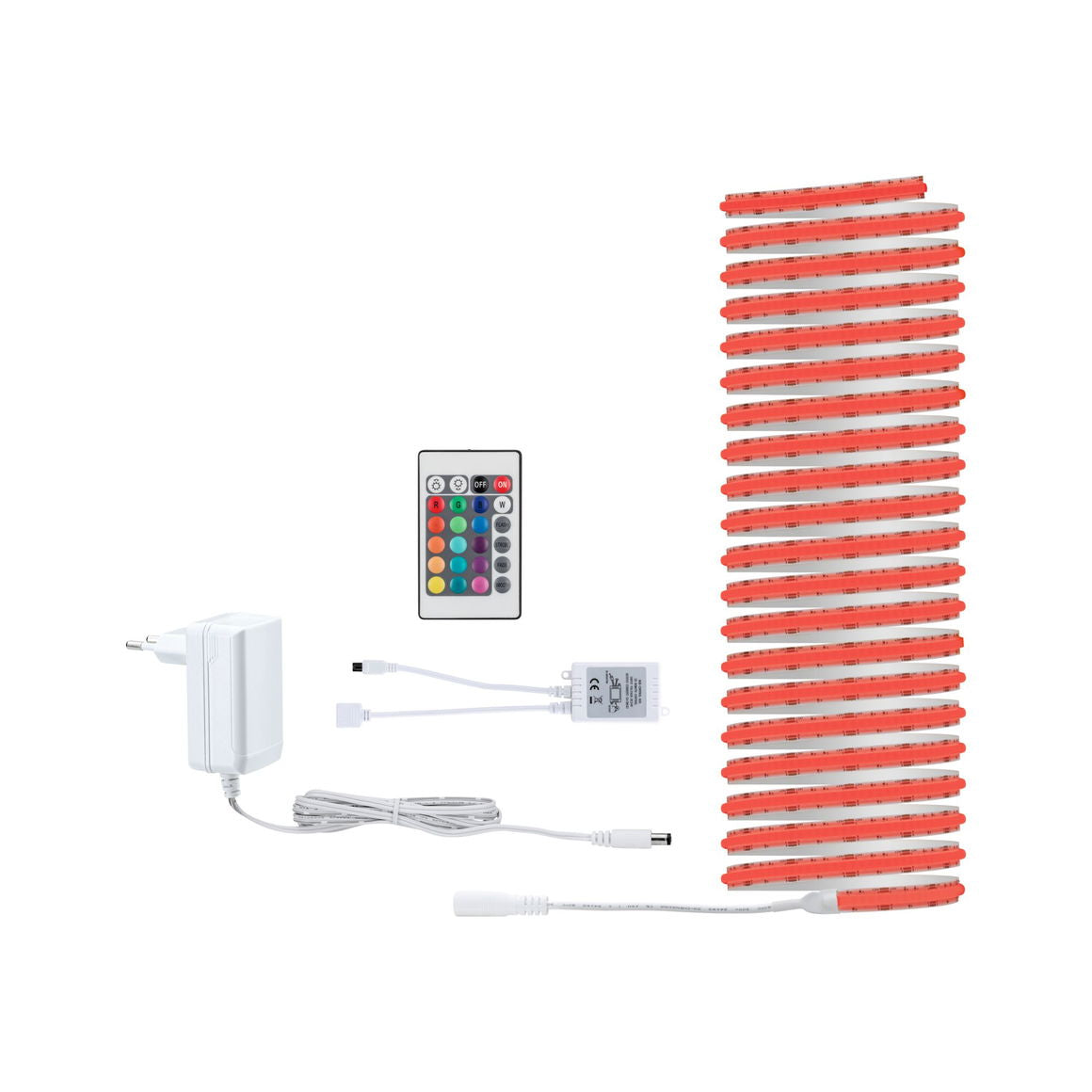 Paulmann LED-Strip SimpLED – 7,5 m, 1050 lm, 19,5 W, RGB, dimmbar, weiss, Fernbedienung