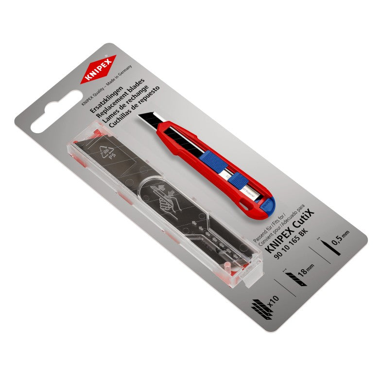 Knipex 90 10 165 Ersatzklingen 18 mm Edelstahl – für CutiX Universalmesser