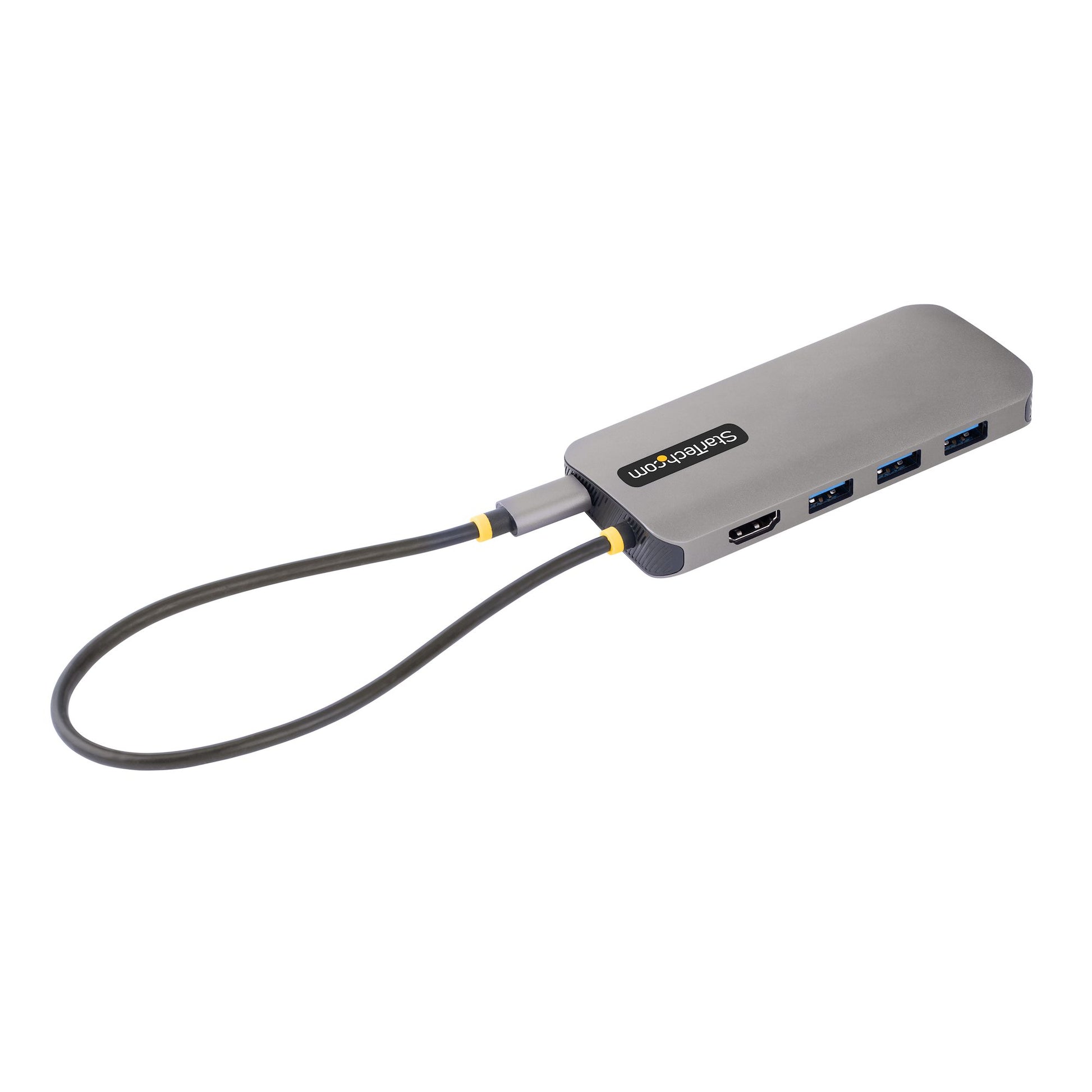 StarTech.com Multiport-Adapter – USB-C, HDMI, 3× USB-A, 100 W PD, GbE, SD/microSD, für Windows/Mac/iPadOS