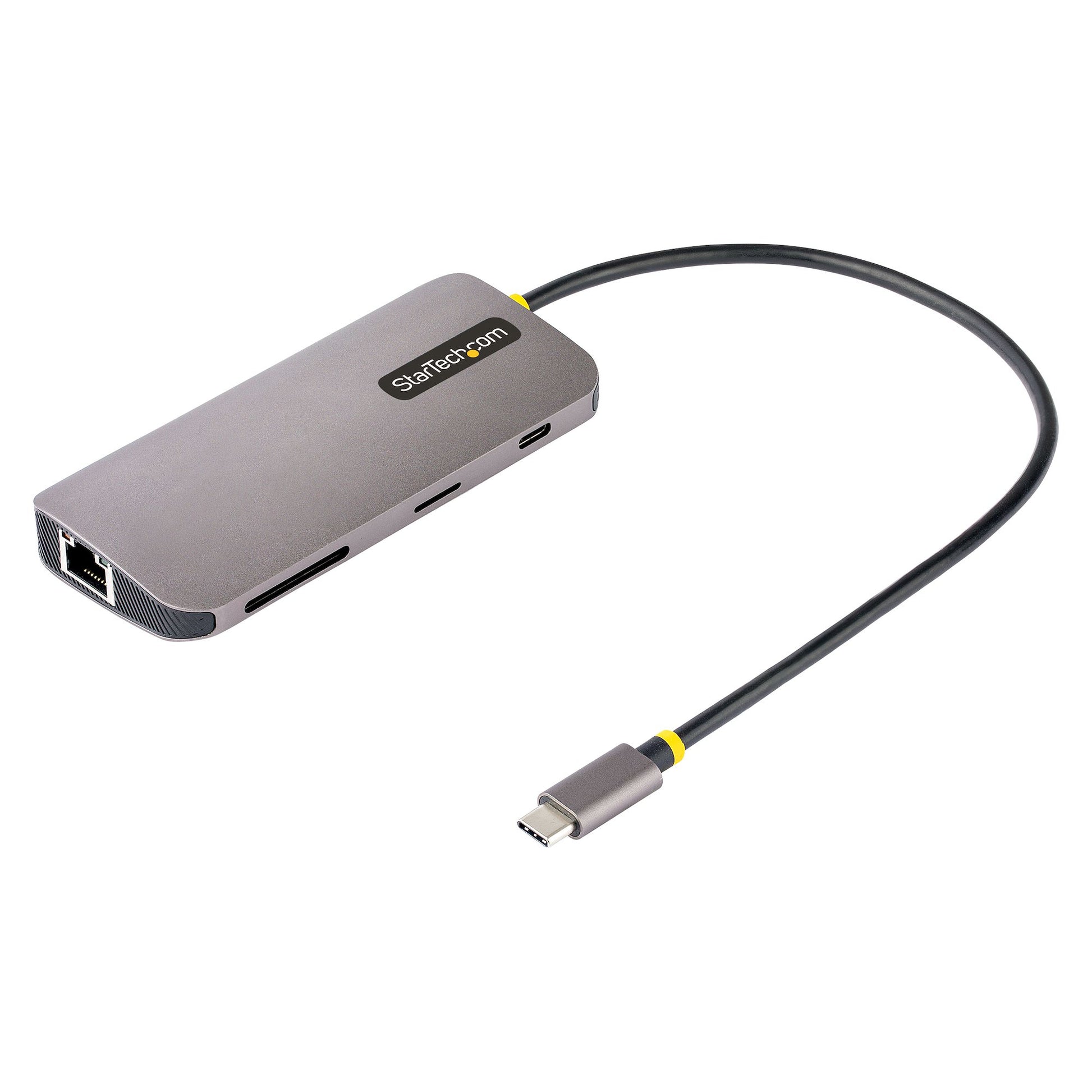 StarTech.com Multiport-Adapter – USB-C, HDMI, 3× USB-A, 100 W PD, GbE, SD/microSD, für Windows/Mac/iPadOS