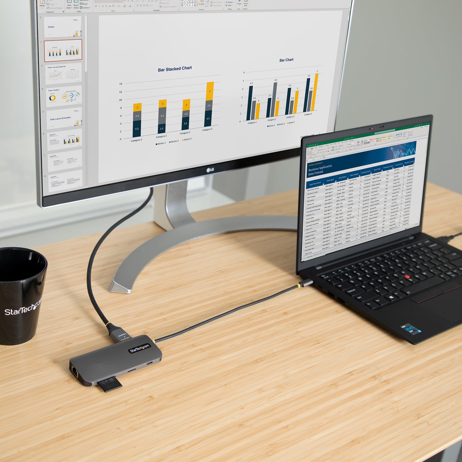 StarTech.com Multiport-Adapter – USB-C, HDMI, 3× USB-A, 100 W PD, GbE, SD/microSD, für Windows/Mac/iPadOS