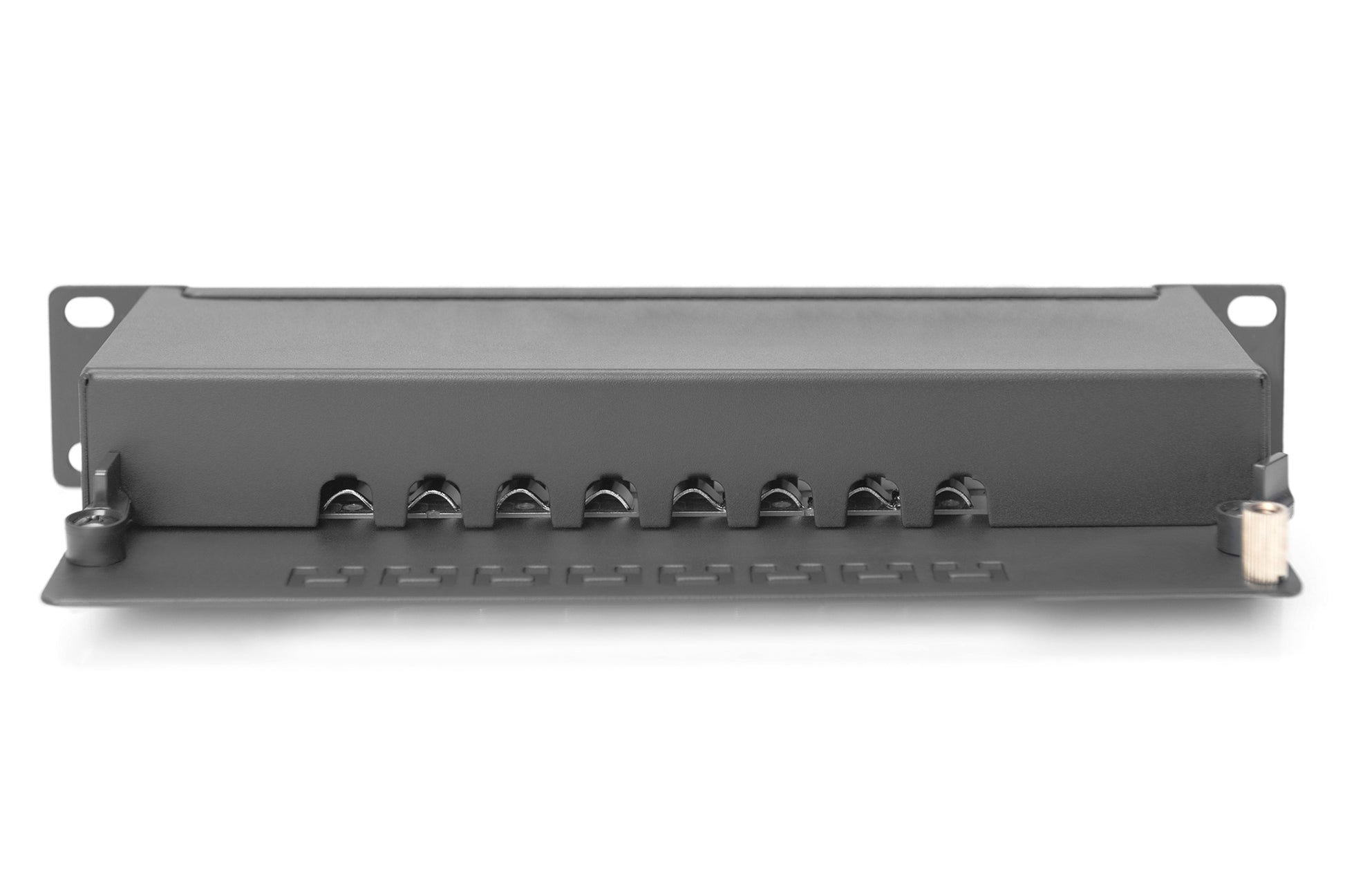 Digitus Patchpanel – 8× RJ-45, 10GBase-T (10 Gbit/s), geschirmt, 1U, schwarz, für Cat6a