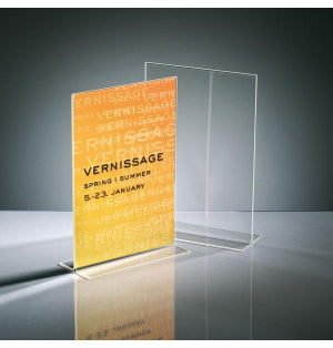 Sigel Tischsteller TA220 – 210 × 300 mm, transparent, Acryl