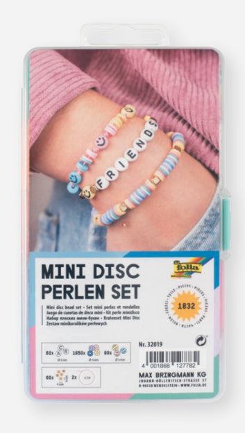 Folia Perlenmischung, Acryl – mehrfarbig – Ø 4–6 mm – 1'832 Stk. – Mini Disc