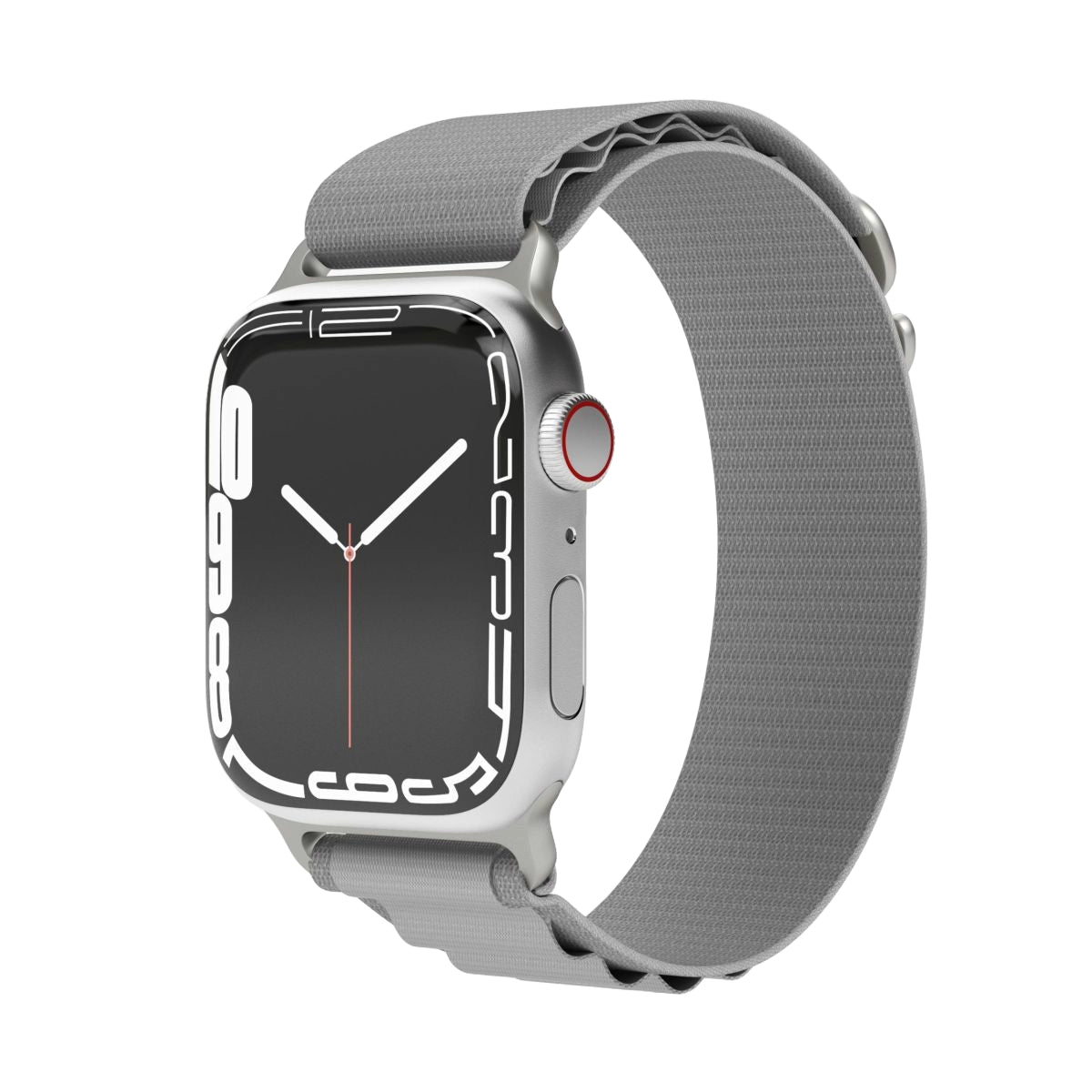 Vonmählen Action Loop Case 2 – Armband – für Apple Watch (diverse Grössen), Hellgrau, Nylon