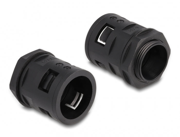 DeLOCK Kabelschutzschlauch – 28,5 mm × 2 m – Schwarz – IP67 – Kunststoff