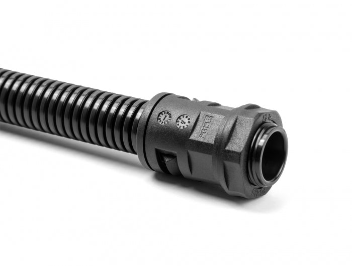 DeLOCK Kabelschlauch – Ø 10 mm – 2 m – Kunststoff – Schwarz