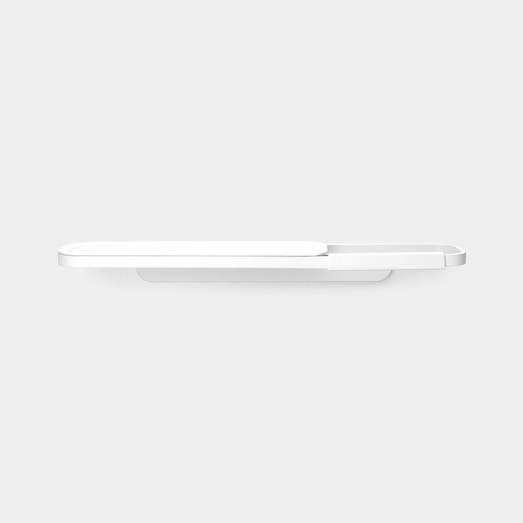 Brabantia MindSet – Toilettenpapierhalter – Kunststoff, weiss, wandmontiert, zum Bohren, 14 × 8,9 × 4,2 cm