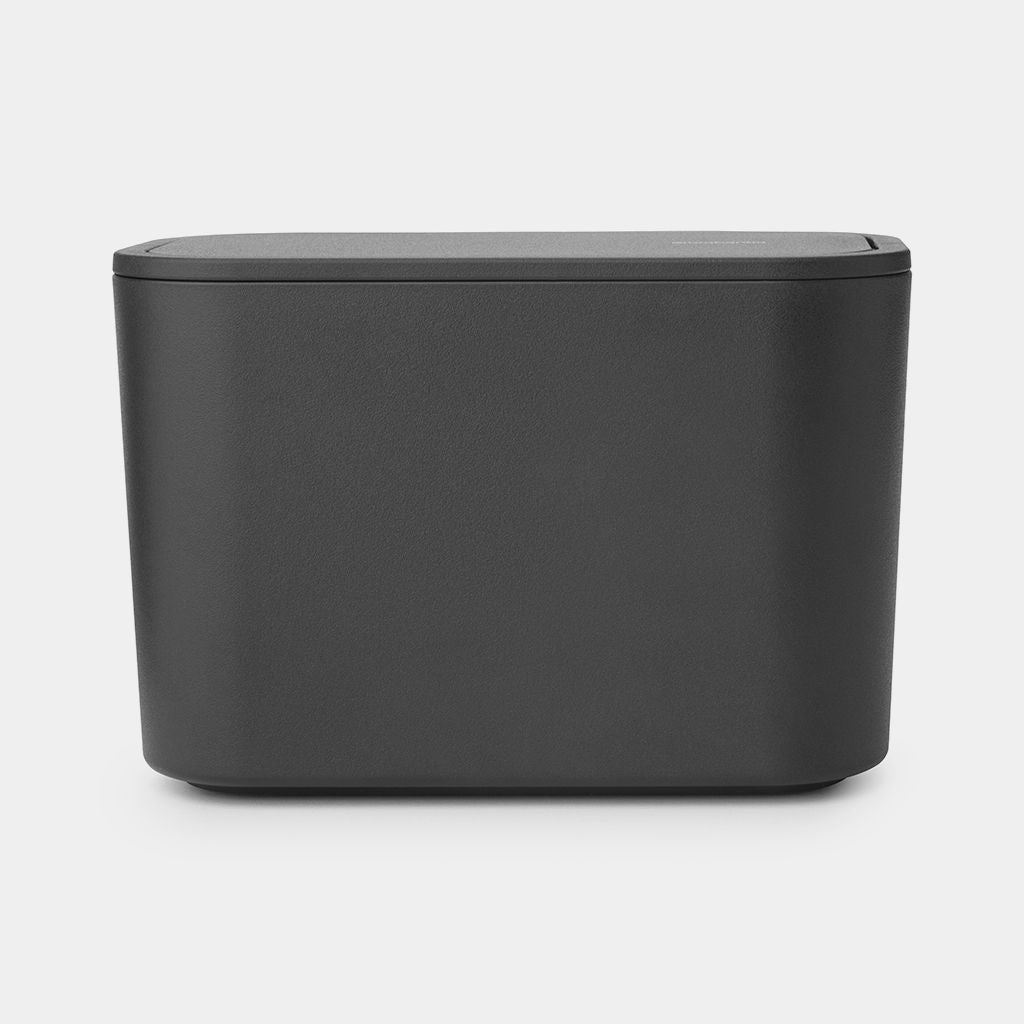 Brabantia Tischabfalleimer MindSet – Recycling-Kunststoff, rechteckig – Anthrazit
