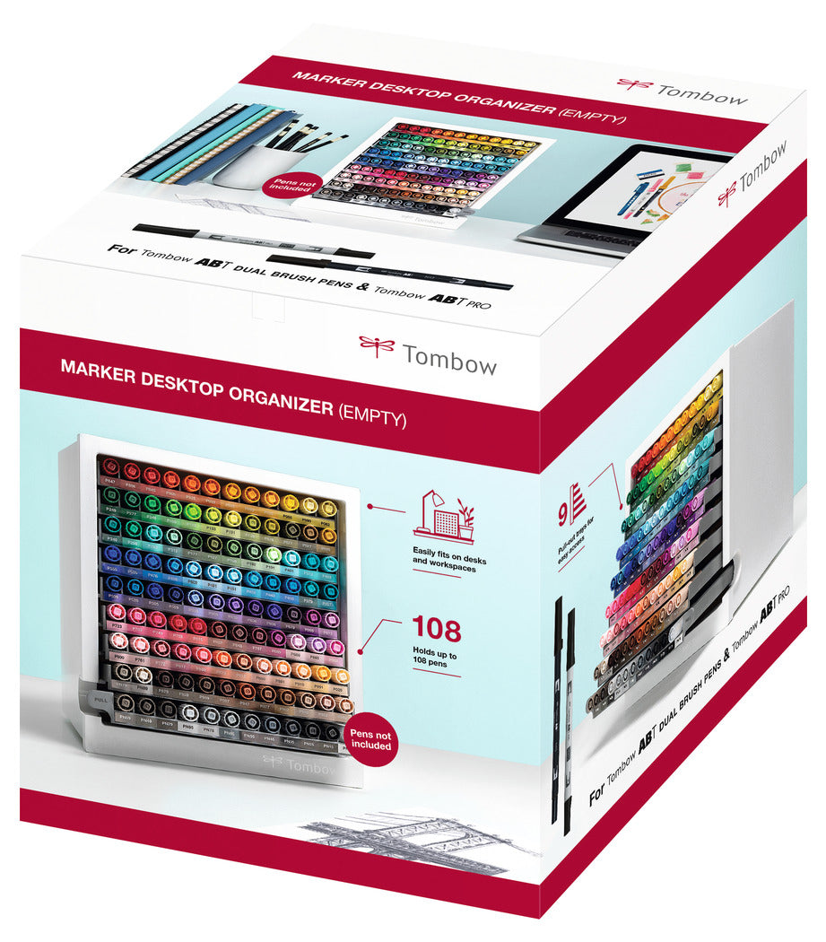 Tombow Schreibtischorganizer ABT Dual – für Tombow ABT Dual und ABT PRO Dual Brush Pens – 207 × 226 × 199 mm