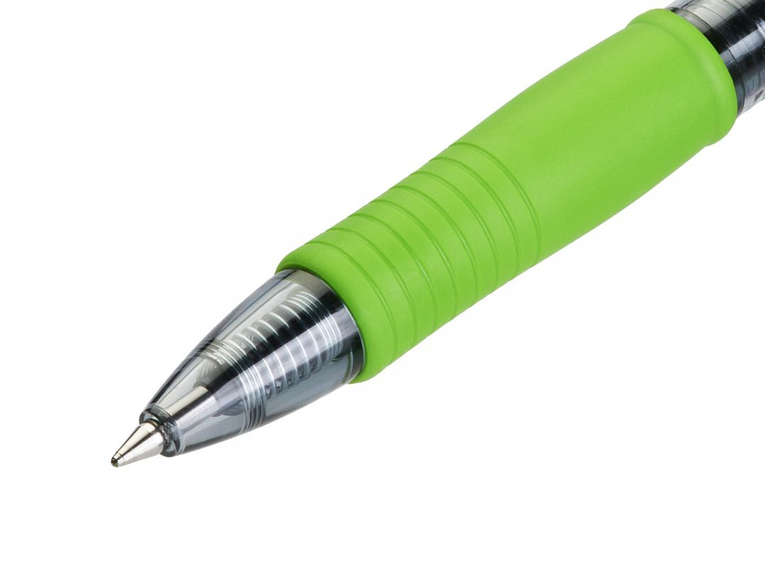 Pilot G-2 Gelschreiber, Druckmechanik – Schwarz, Spitze 0,7 mm, schnelltrocknend, nachfüllbar
