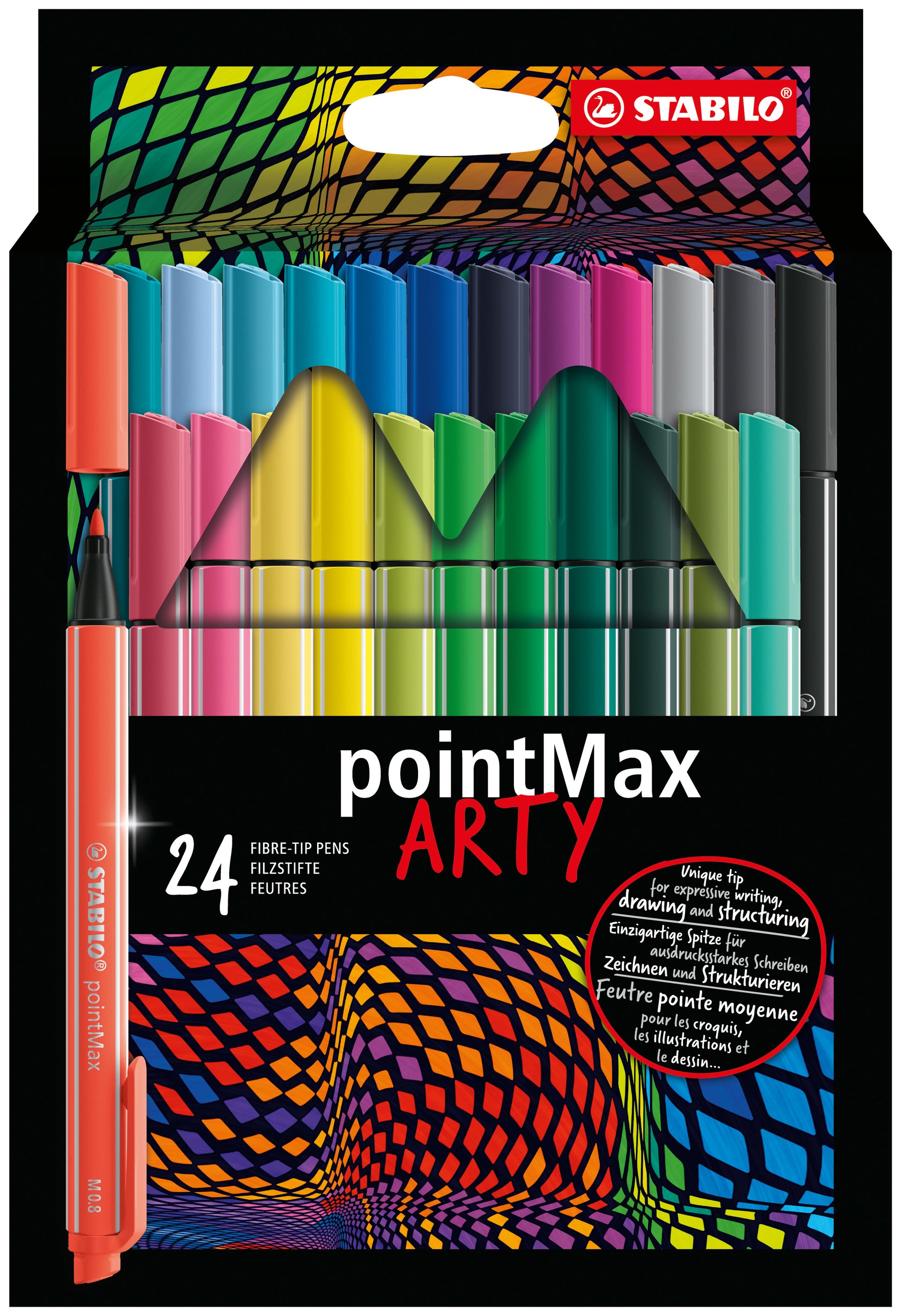 STABILO Filzstifte PointMax, Strichbreite 0,8 mm, 24 Farben