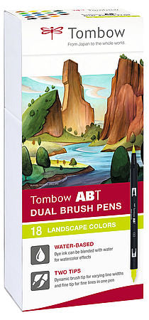 Tombow Auswaschbare Filzstifte, 18 Farben