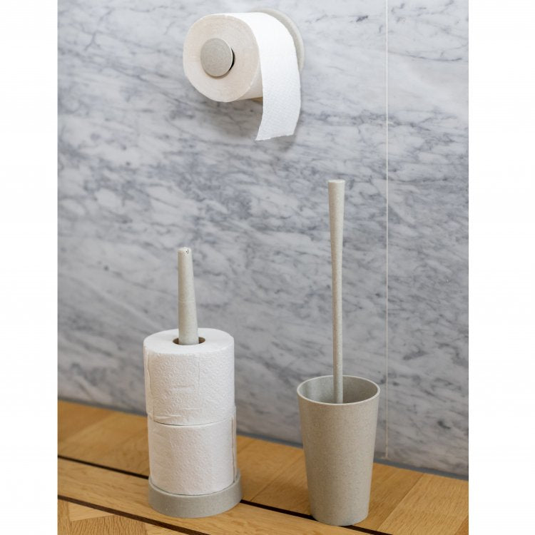 Koziol Rio – Toilettenpapierständer – Thermoplast, grau, für 3 Rollen, 12,9 × 12,9 × 34,8 cm